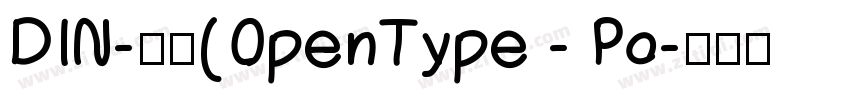 DIN-粗体(OpenType - Po字体转换
